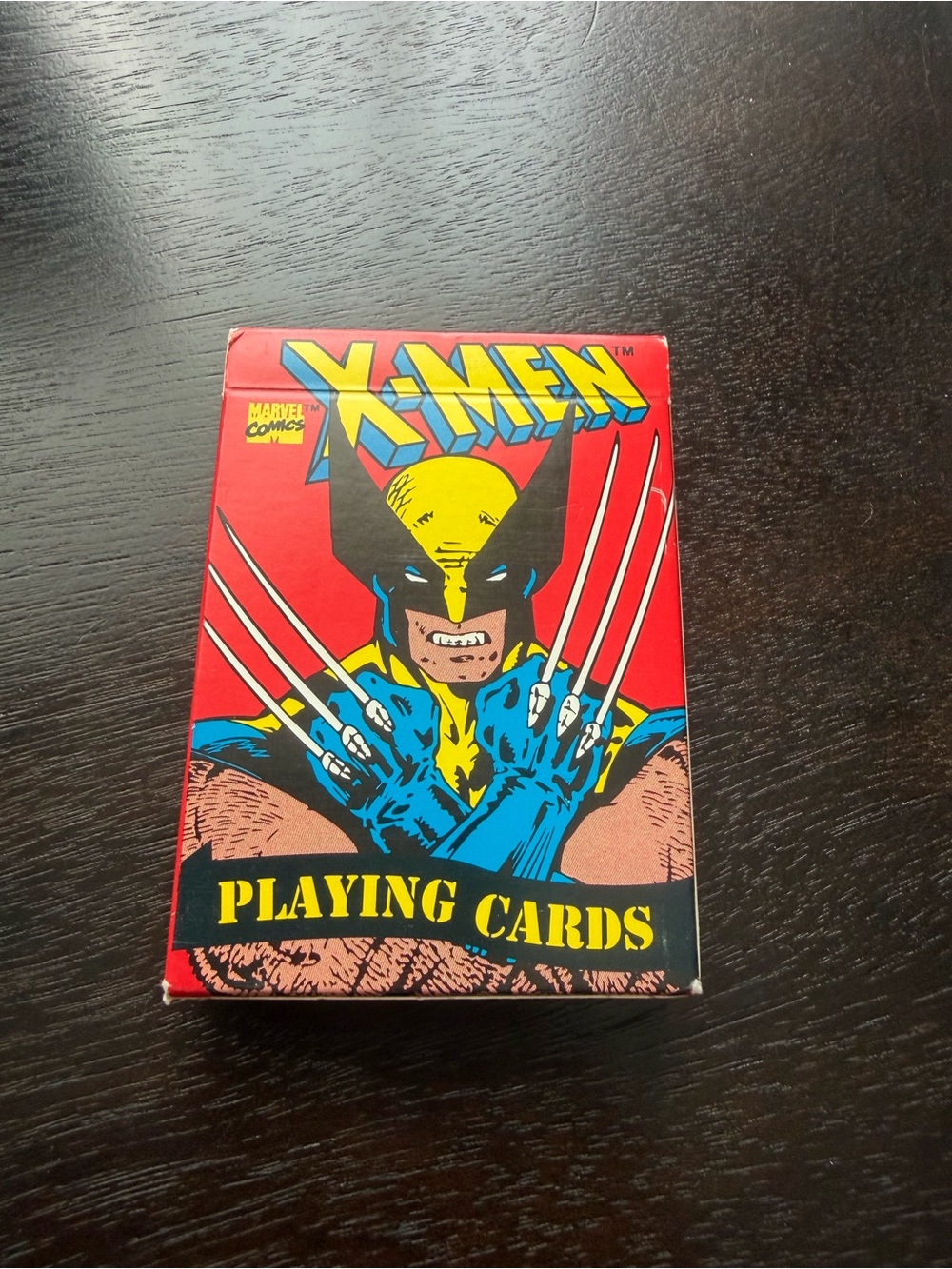 X-Men (1993) Wolverine Playing Cards - Red & Yellow Comic Box
